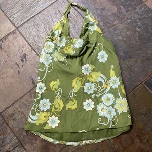 Ann Taylor Silk Floral Halter atop